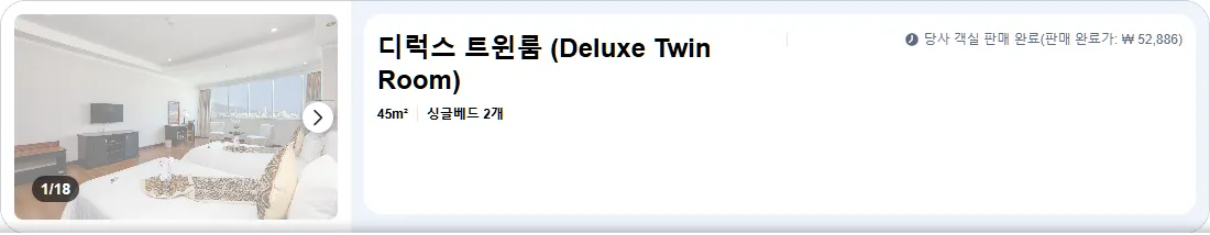 디럭스 트윈룸