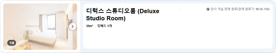 디럭스 스튜디오룸 (Deluxe Studio Room)