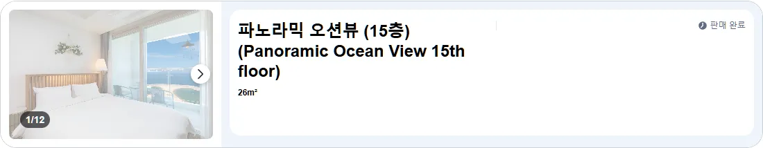 파노라믹 오션뷰 (15층)