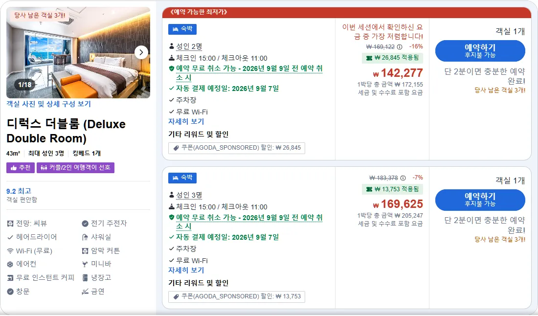 디럭스 더블룸